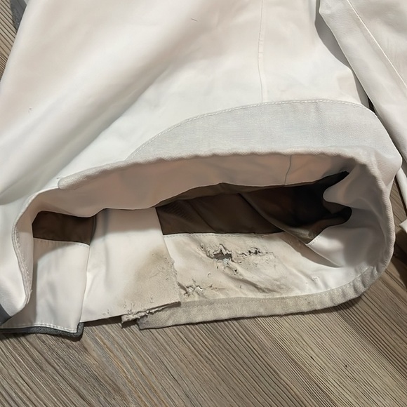 Athleta Ski Pants White Gray Zippered pockets Women’s L Adjustable Snowboarding - Picture 10 of 15